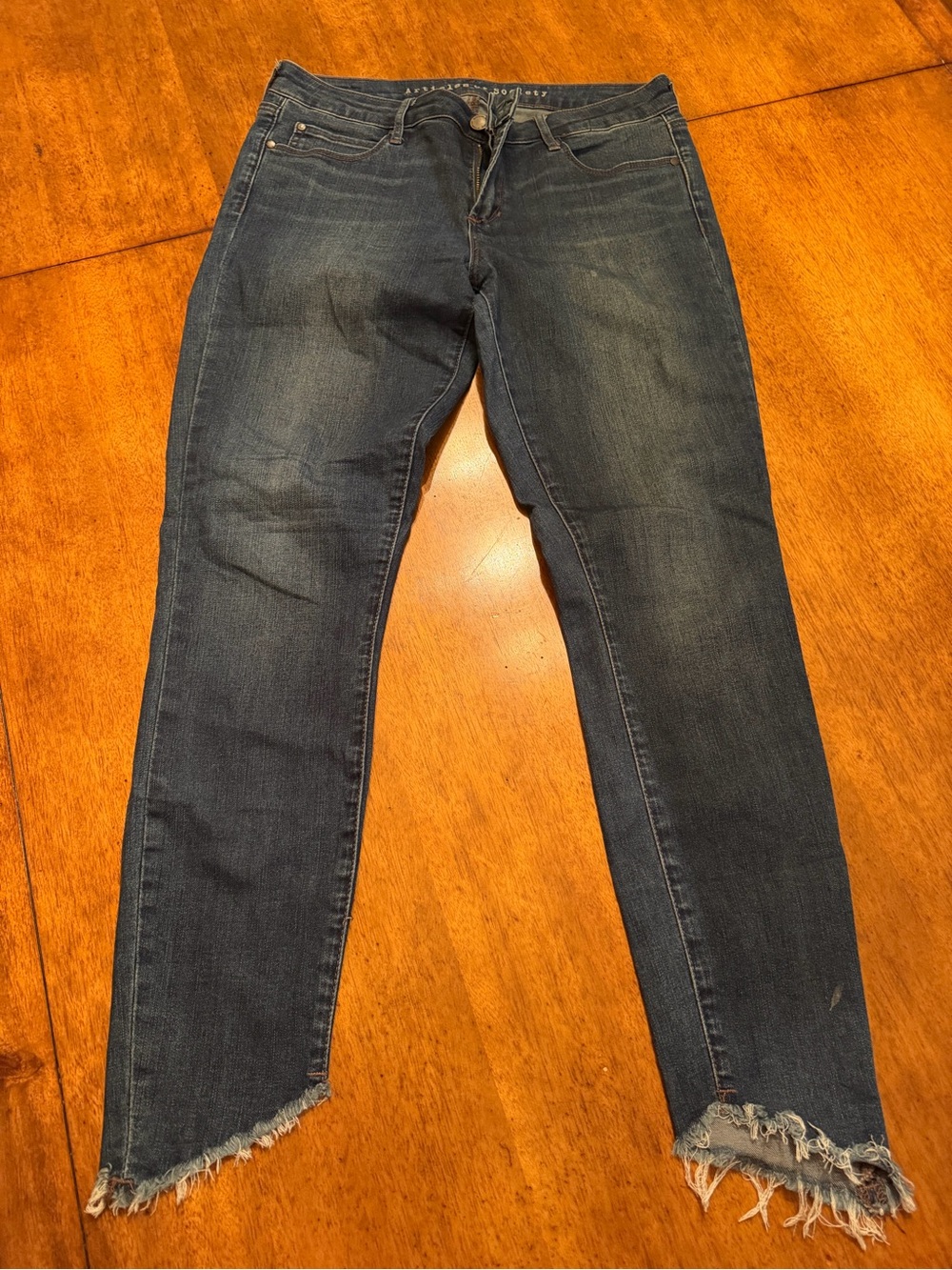Articles Of Society Blue Skinny Jeans with cute cutoff design